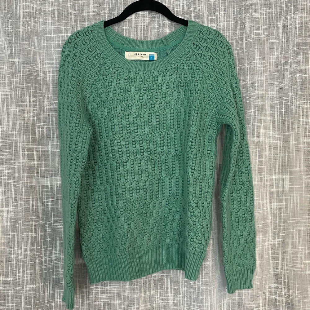 sparrow teal sweater